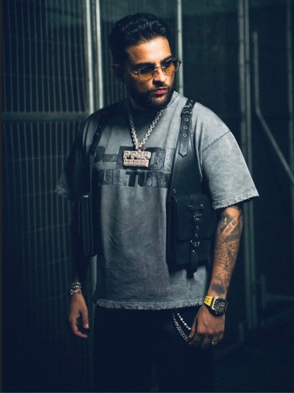 DARKEN P-POP CULTURE LEATHERED T-SHIRT