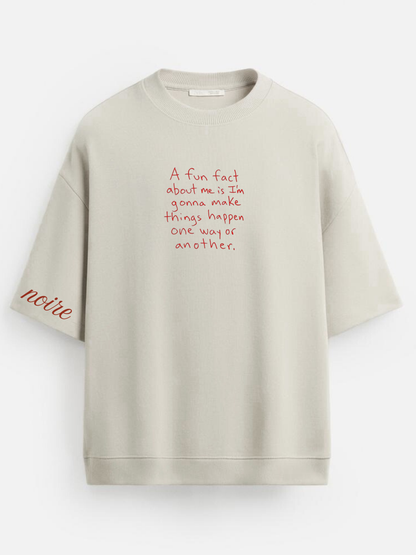 Two Quotes In Red Heavyweight T-Shirt