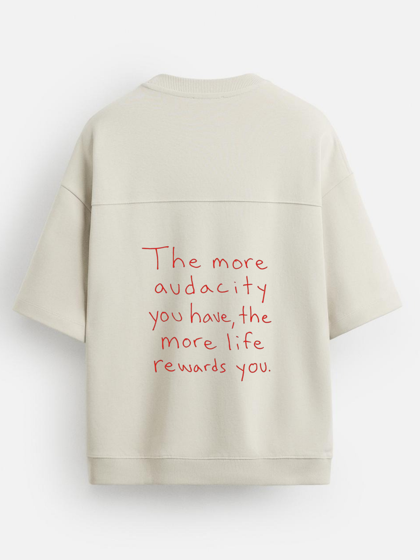Two Quotes In Red Heavyweight T-Shirt