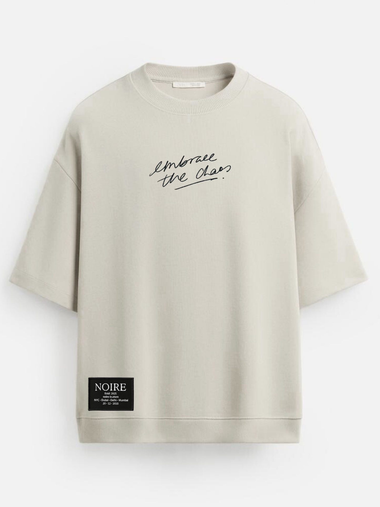 Chaos And A Quote Ribbed T-Shirt