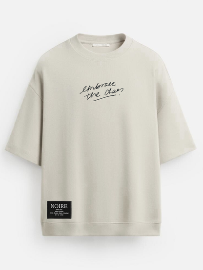 Chaos And A Quote Ribbed T-Shirt